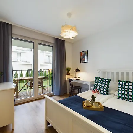 Elegancki Apartament Blisko Rzeki W Krakowie Z Biurkiem Do Pracy Zdalnej By Renters * Krakow